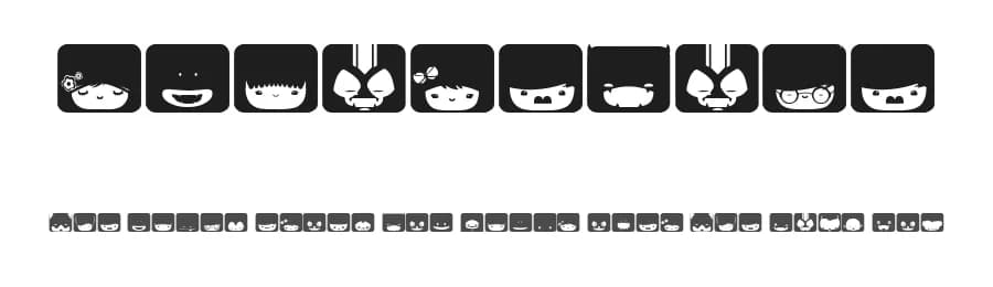 SquareFace by Maelle.K | Thomas Boucherie — Dingbats Font