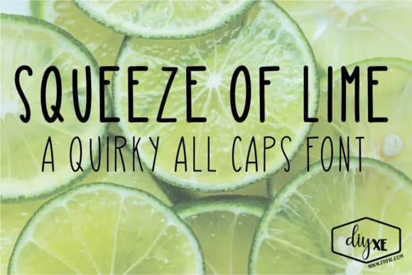 Squeeze of Lime Font by Sheryl Holst — Script Handwritten Font
