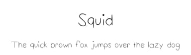 Squid by David Ferret — Script Handwritten Font — thumbnail 1