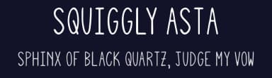 Squiggly Asta by Ana — Script Handwritten Font — thumbnail 2