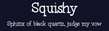 Squishy by Vanessa Bays — Script Handwritten Font — thumbnail 2