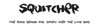 Squitcher by Pizzadude — Script Handwritten Font — thumbnail 1