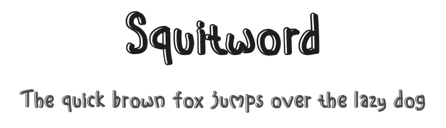 Squitword by Bilqis Studio — Script Handwritten Font
