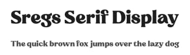 Sregs Serif Display by Propertype Foundry — Serif Font — thumbnail 1