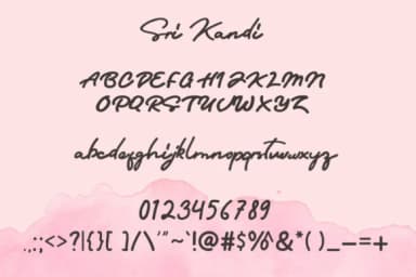 Sri Kandi Font by Arendxstudio — Script Handwritten Font — thumbnail 8