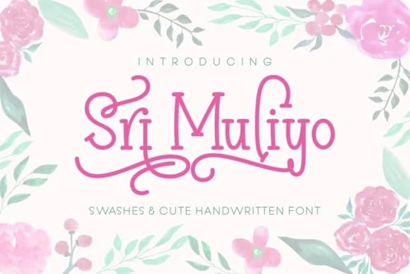 Sri Muliyo Font by Rifki (7ntypes) — Script Handwritten Font