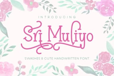 Sri Muliyo Font by Rifki (7ntypes) — Script Handwritten Font — thumbnail 1