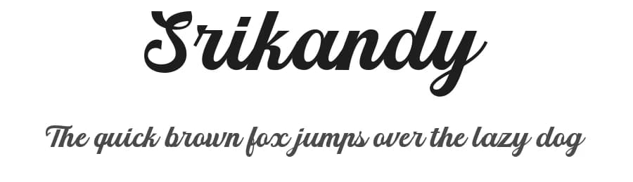 Srikandy by Picatype Studio — Script Handwritten Font