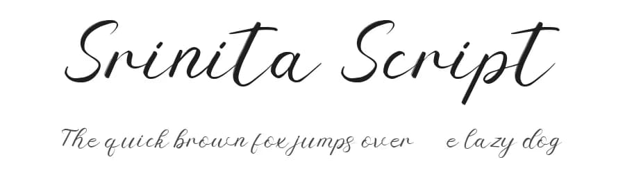 Srinita Script by AEN Creative Studio — Script Handwritten Font
