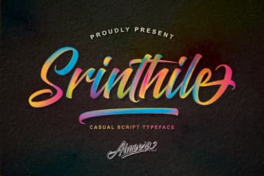 Srinthile Script Font by Almeera Studio — Script Handwritten Font — thumbnail 1