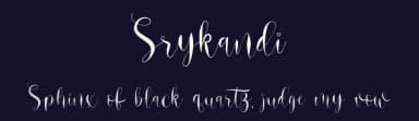 Srykandi by Fiqiart — Script Handwritten Font — thumbnail 2