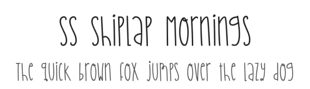 SS Shiplap Mornings by Sabrina Schleiger — Script Handwritten Font