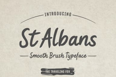 St Albans Font by The Traveling Fox — Script Handwritten Font — thumbnail 1