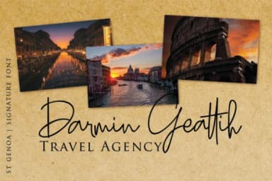 St. Genoa Font by dmletter31 — Script Handwritten Font — thumbnail 2