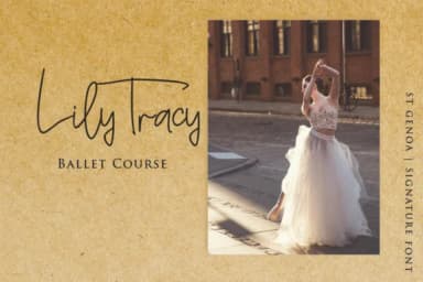 St. Genoa Font by dmletter31 — Script Handwritten Font — thumbnail 3