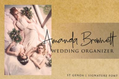 St. Genoa Font by dmletter31 — Script Handwritten Font — thumbnail 5