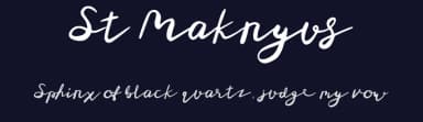 St Maknyus by Oreon Studio — Script Handwritten Font — thumbnail 2