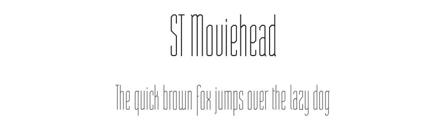 ST Moviehead by Sascha Timplan — Sans Serif Font