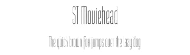 ST Moviehead by Sascha Timplan — Sans Serif Font — thumbnail 1