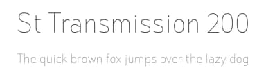 St Transmission 200 by Sascha Timplan — Sans Serif Font — thumbnail 1