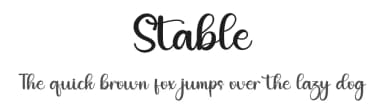Stable by Inermedia Studio — Script Handwritten Font — thumbnail 1