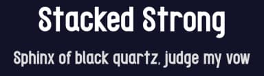 Stacked Strong by Muhammad Yafinuha — Sans Serif Font — thumbnail 2