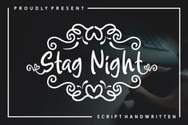 Stag Night Font by Adyfo (7NTypes) — Script Handwritten Font — thumbnail 1