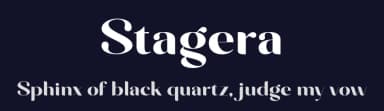 Stagera by Sronstudio — Sans Serif Font — thumbnail 2