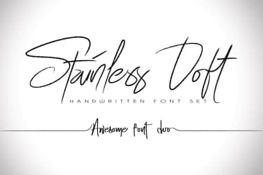 Stainless Doft Font by beeart009 — Script Handwritten Font — thumbnail 1