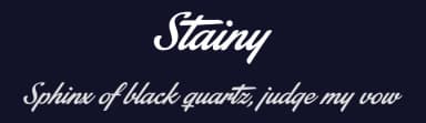 Stainy by Måns Grebäck — Script Handwritten Font — thumbnail 2