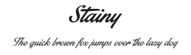 Stainy by Måns Grebäck — Script Handwritten Font — thumbnail 1