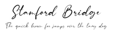 Stamford Bridge by Blue Studio09 — Script Handwritten Font — thumbnail 1