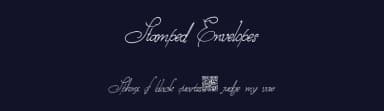 Stamped Envelopes by Xerographer Fonts — Script Handwritten Font — thumbnail 2