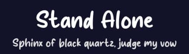 Stand Alone by MJType — Script Handwritten Font — thumbnail 2