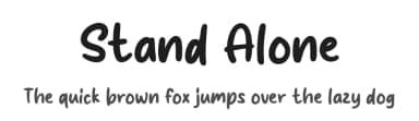 Stand Alone by MJType — Script Handwritten Font — thumbnail 1