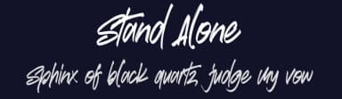 Stand Alone by Gassstype — Script Handwritten Font — thumbnail 2