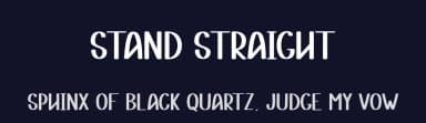 Stand Straight by Andi Moz — Script Handwritten Font — thumbnail 2