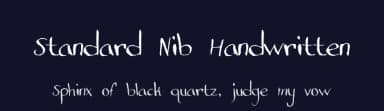 Standard Nib Handwritten by Doug Sheets — Script Handwritten Font — thumbnail 2