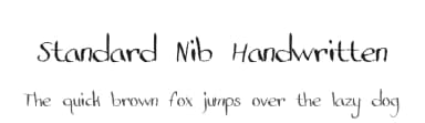 Standard Nib Handwritten by Doug Sheets — Script Handwritten Font — thumbnail 1
