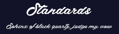 Standards by dcoxy - Greg Medina — Script Handwritten Font — thumbnail 2