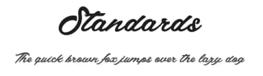 Standards by dcoxy - Greg Medina — Script Handwritten Font — thumbnail 1