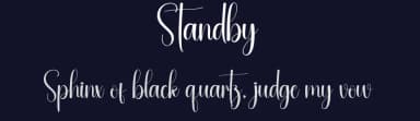 Standby by Andi Moz — Script Handwritten Font — thumbnail 2