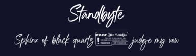 Standbyte by Din Studio — Script Handwritten Font — thumbnail 2