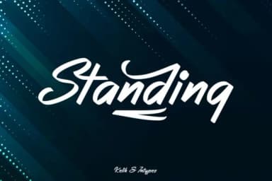Standing Font by Kelik — Script Handwritten Font — thumbnail 1
