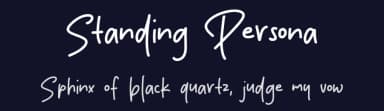 Standing Persona by MJType — Script Handwritten Font — thumbnail 2