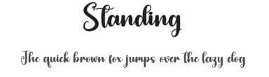 Standing by Scratchones — Script Handwritten Font — thumbnail 1