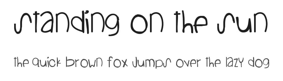 Standing On The Sun by Des Gomez — Script Handwritten Font