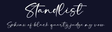 Standlist by Ramli Setiadi — Script Handwritten Font — thumbnail 2