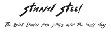 Stand Steel by Excellent Ritma Florendia — Script Handwritten Font — thumbnail 1