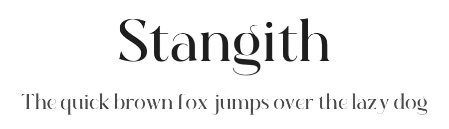 Stangith by Moka Type Studio — Serif Font